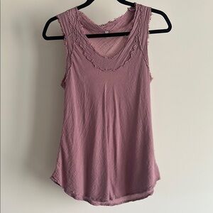 Cotton Flower Clothing Light Purple Gauze Tank